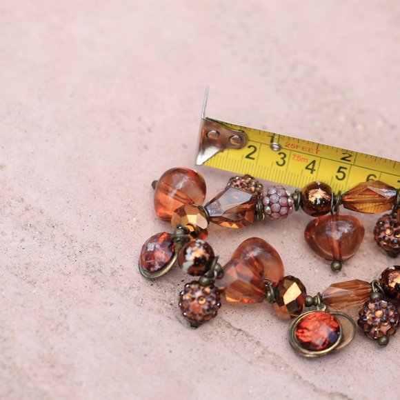 Stretchable Brown Beaded Bracelet - Picture 7 of 7